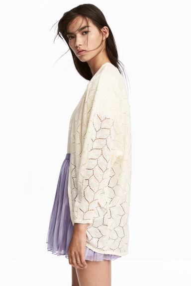 Cardigan In Pizzo