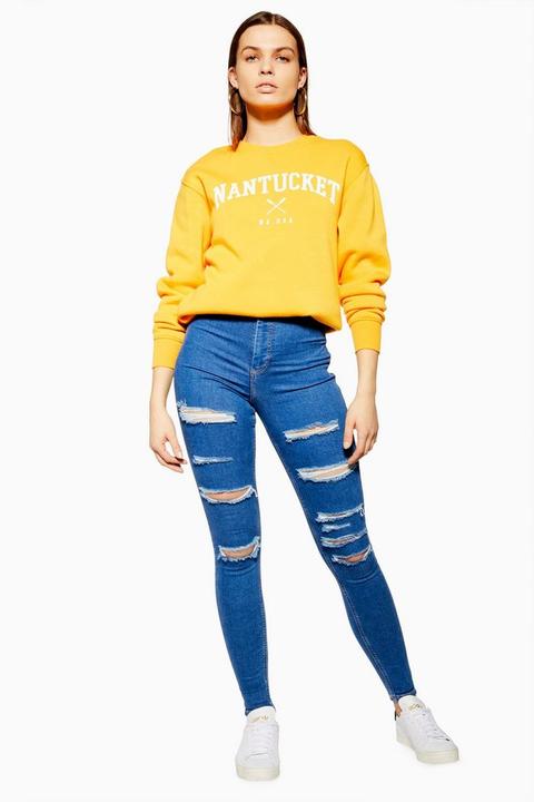 topshop ripped joni jeans