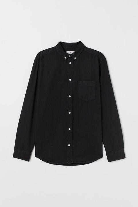 H & M - Camicia In Jeans - Nero