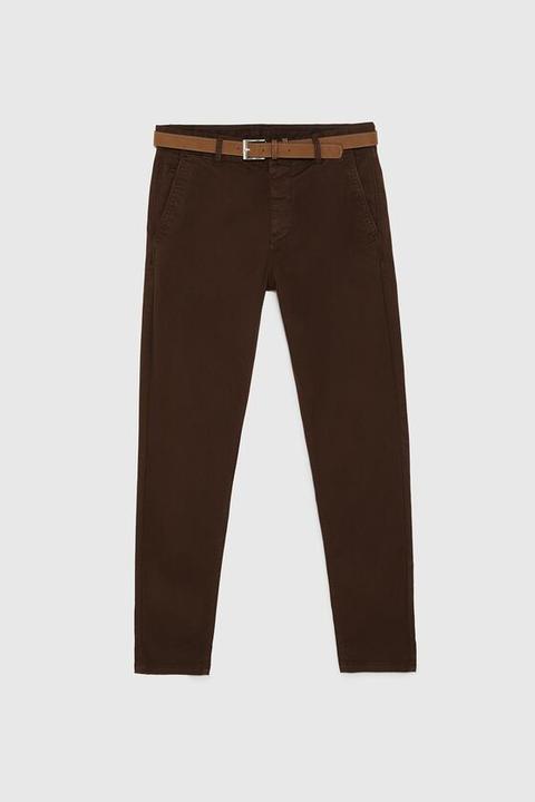 Pantaloni Chino Cintura