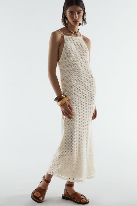 Vestido Crochet Halter