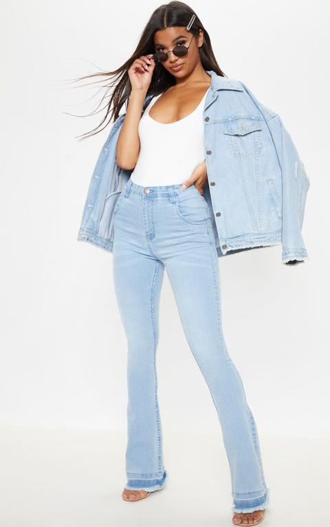 Flared Light Wash Jean