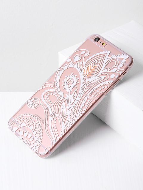 Funda Para Iphone 6 Plus/6s Plus Transparente Con Estampado En Contraste