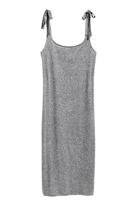 H & M - Vestido De Punto - Gris