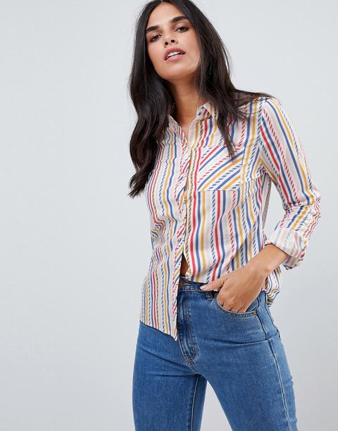 Sugarhill Boutique - Camicia A Righe Pastello - Multicolore