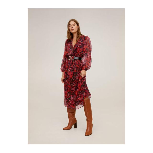 robe midi fleurs
