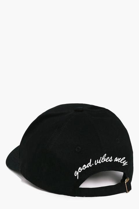 Good Vibes Only Slogan Baseball Cap