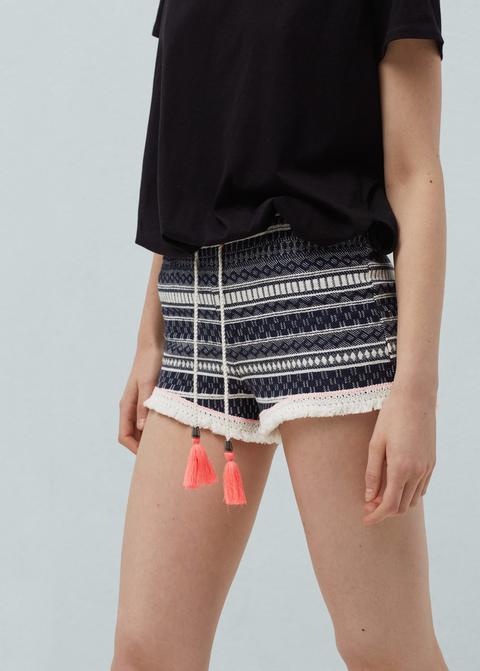 Short Jacquard Algodón