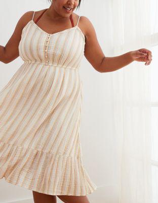 aerie tiered midi dress