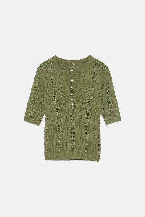 Maglia Lavorazione Pointelle