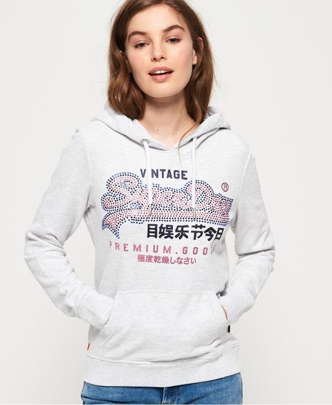 superdry rhinestone hoodie