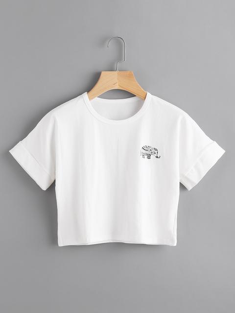 Elephant Print Tee