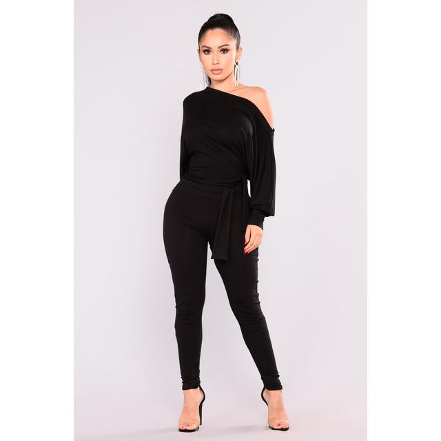 black fashion nova jumpsuit