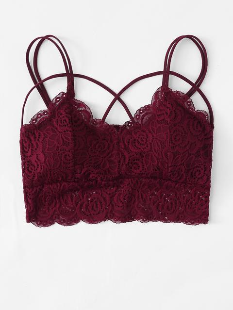 Harness Detail Lace Bralette