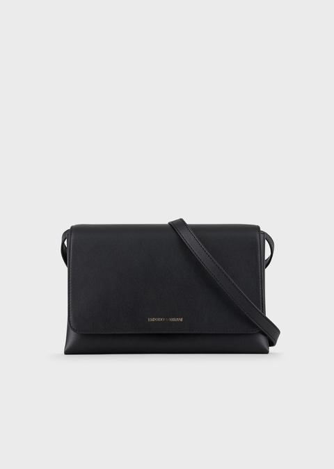 Borsa A Tracolla Con Logo Serigrafato