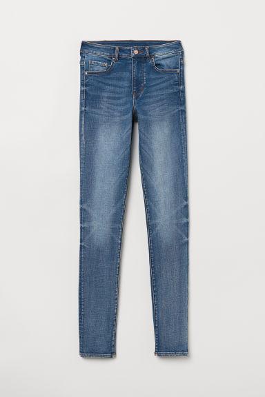 H & M - Skinny High Jeans - Blu