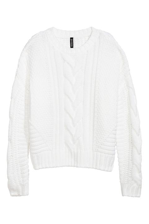 Pullover Mit Zopfmuster