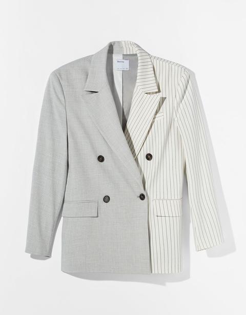 Blazer Tailoring Contraste Bicolor