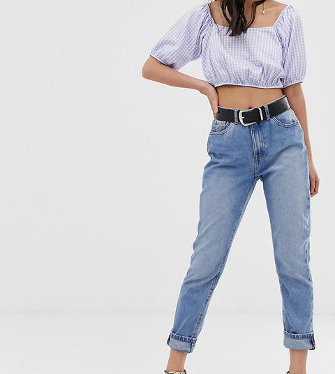 Only Petite - Mom Jeans - Blu