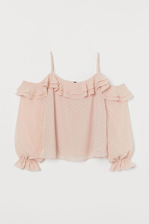 Blusa Hombros Cut-out - Rosa