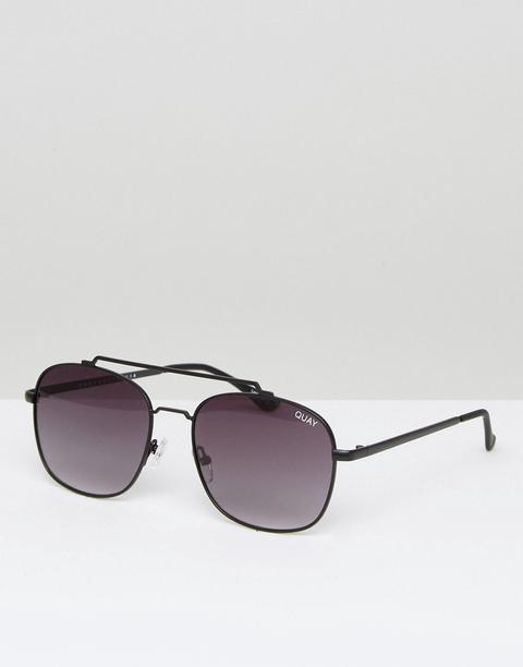 Quay Australia To Be Seen Aviator Sunglasses In Black