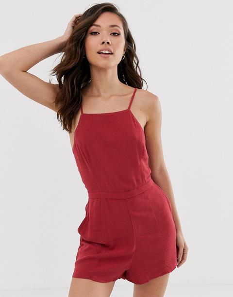 Mono Corto En Rojo De Abercrombie & Fitch