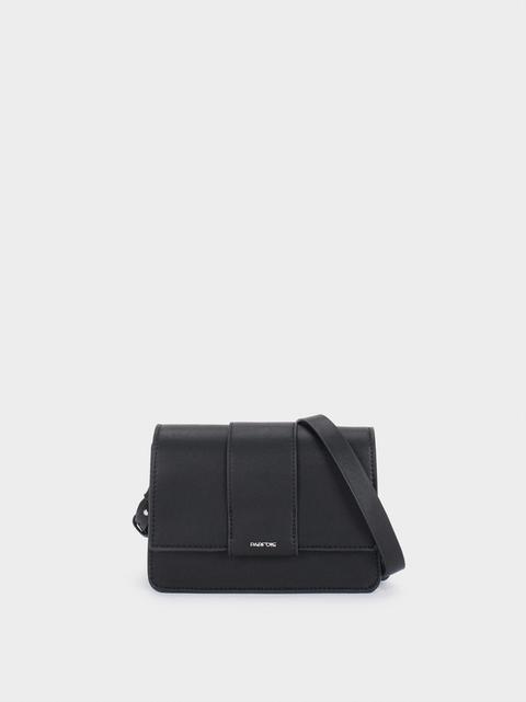 Bolso Bandolera Cierre De Solapa