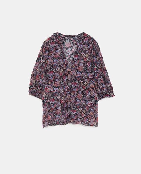 Blusa Estampada Floral