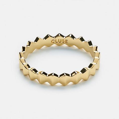 Anillo De Oro Todo Hexágonos Essentielle