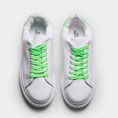 neon green chunky trainers