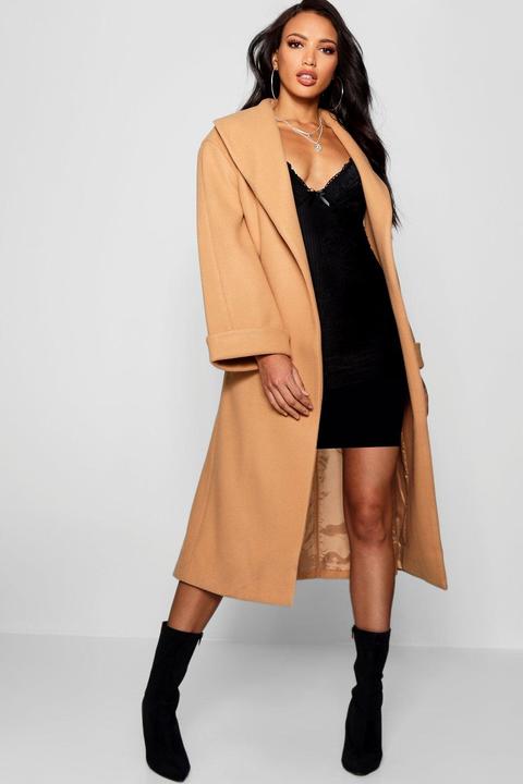 Oversized Belted Robe Coat