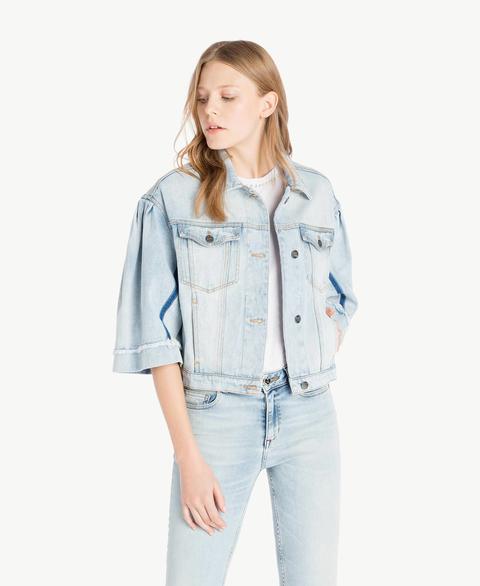 Giacca Cropped Denim