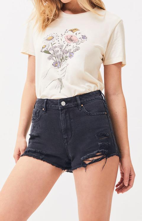 Black denim hot sale festival shorts