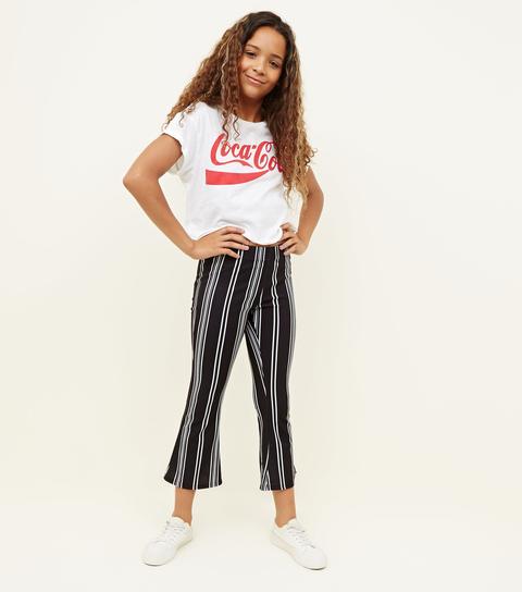 new look girls black trousers