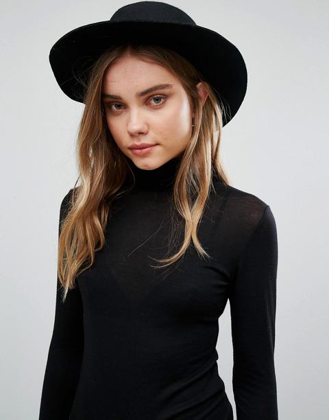 Sombrero Fedora De Lana De Vero Moda