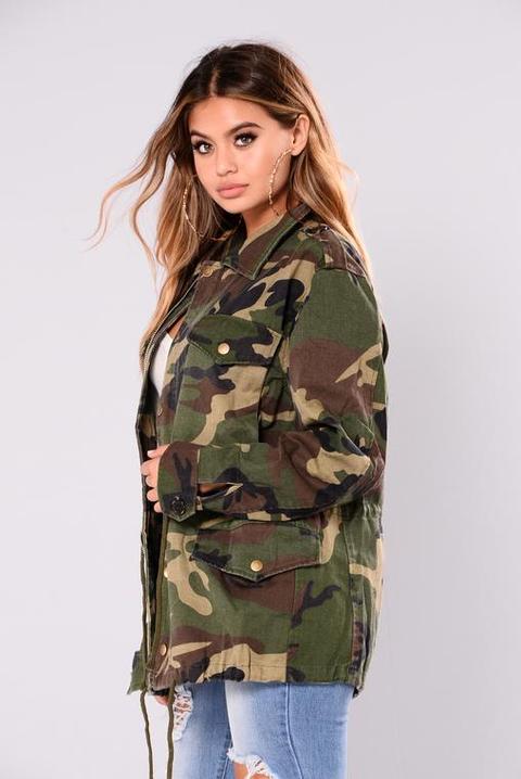 Aim To Misbehave Camo Jacket - Camo from Fashion Nova on 21 Buttons