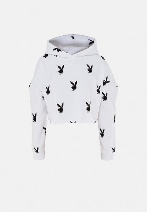 Playboy X Missguided White Bunny Print 