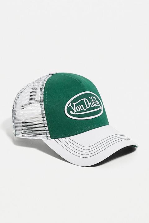 Von Dutch Trucker Cap - Green All At Urban Outfitters