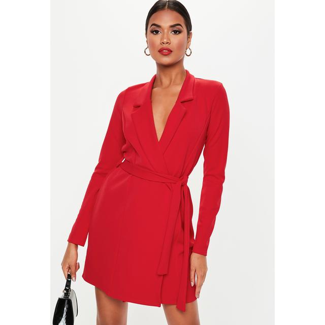 robe blazer rouge