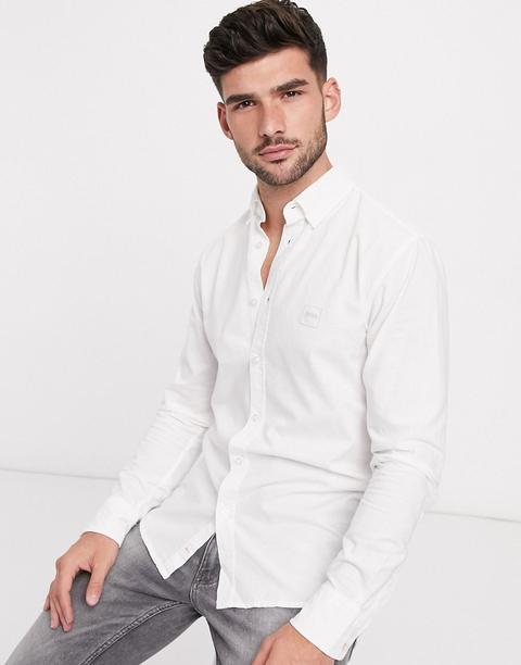 Boss - Mabsoot - Chemise Slim - Blanc