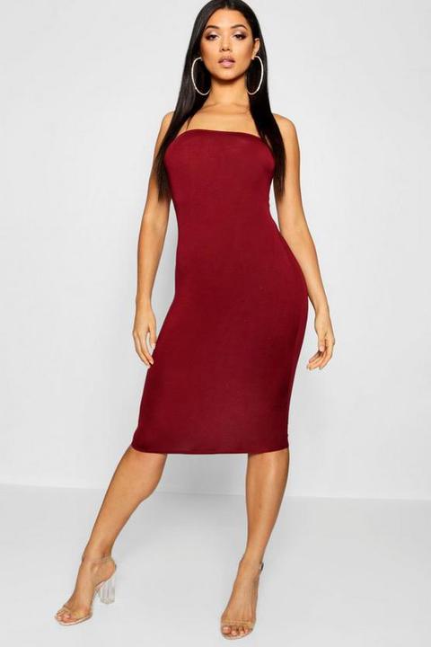 Bandeau Bodycon Midi Dress