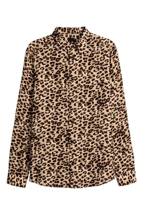 Camicia Leopardata In Lyocell