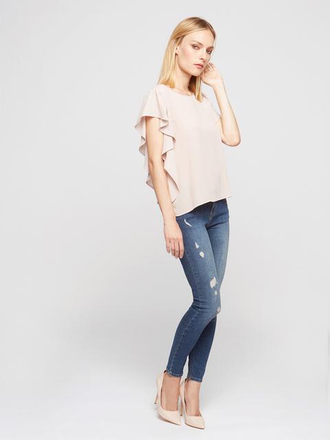 Jeans Skinny Con Strappi