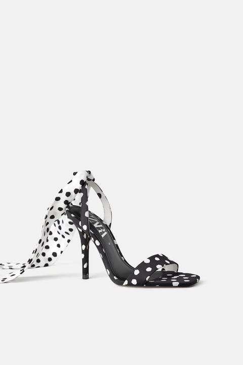 Polka Dot High-heel Sandals from Zara 