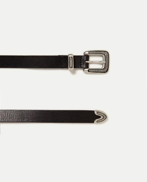 Belt With Metal Buckle