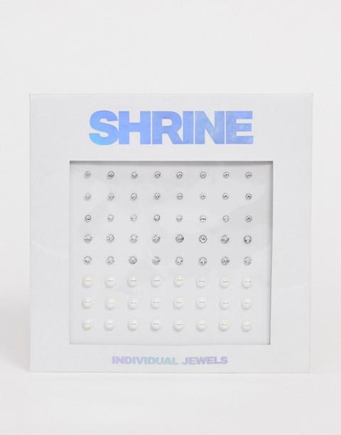 Shrine X Asos Exclusive Individual Diamantes And Pearls Face Gems-no Colour