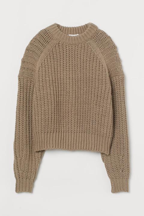 Knitted Jumper - Beige