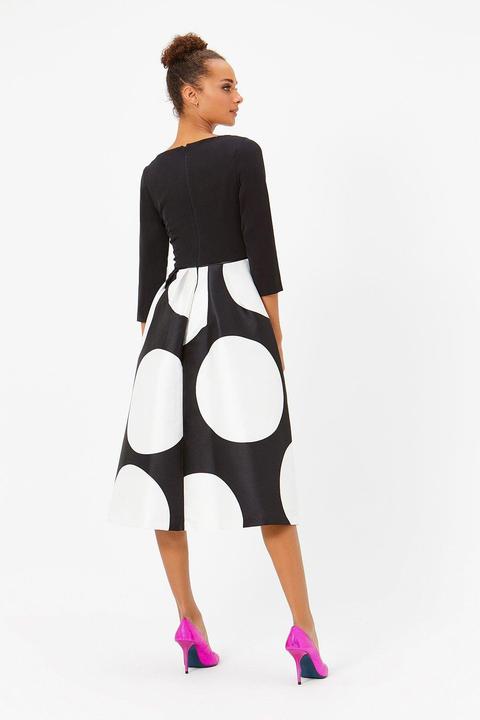 coast black midi dress