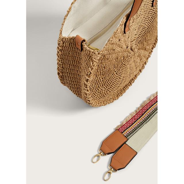 Bolso Rafia Redondo de Mango en 21 Buttons