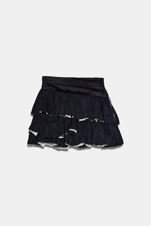 Frilled Mini Skirt